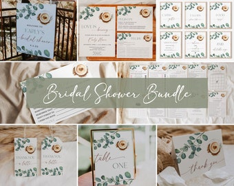 Editable Bridal Brunch Bundle, Love is Brewing, Coffee Bridal Shower Invitation Bundle, Bridal Breakfast Bundle, Bridal Shower Bundle