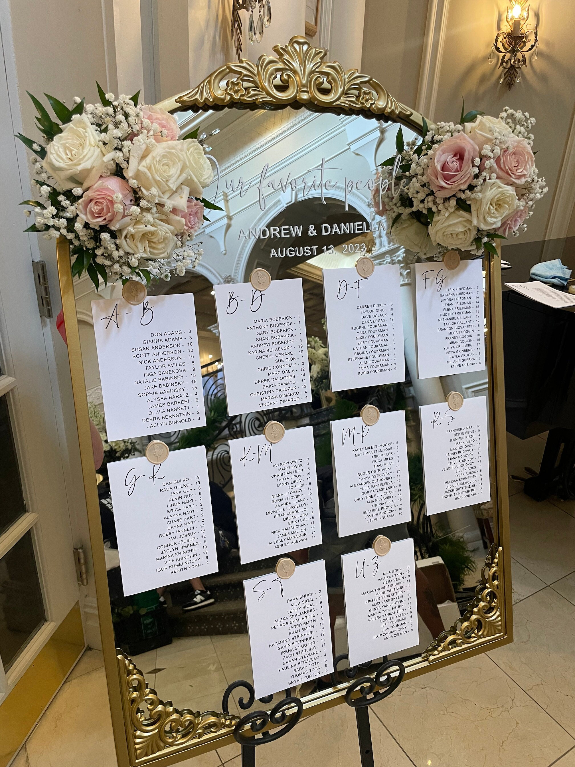 Seating Chart Wedding Sign  Wedding Decor – Miracle Prints