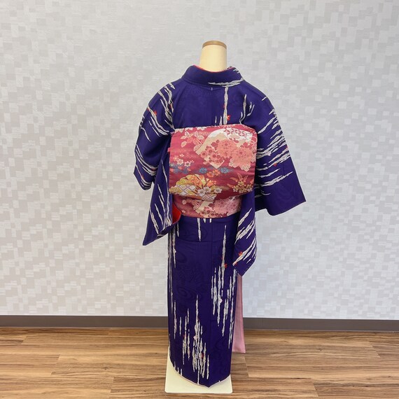 Vintage Japanese kimono, Japanese silk Kimono, Ki… - image 3