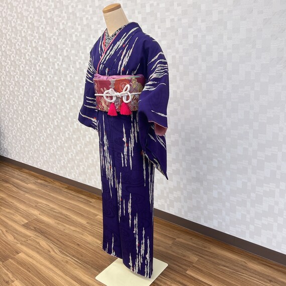 Vintage Japanese kimono, Japanese silk Kimono, Ki… - image 5