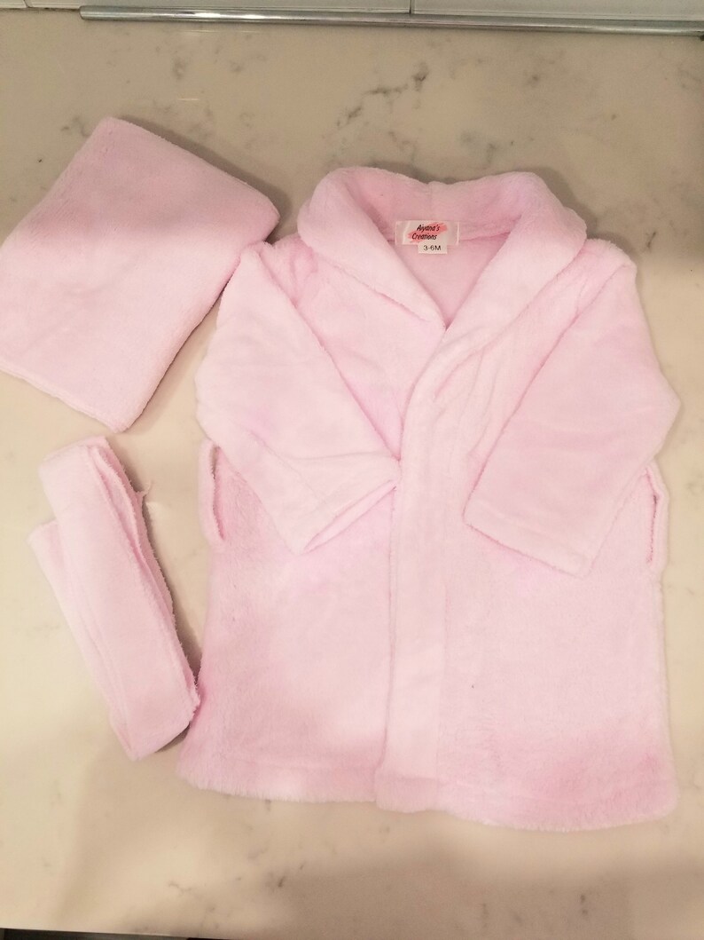 3pc Baby Bathrobe Set Etsy