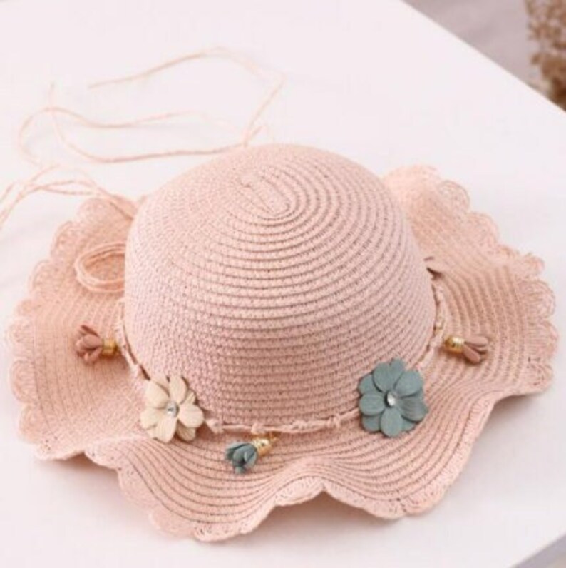 Girl/toddler Straw Hat and Bag Set Etsy