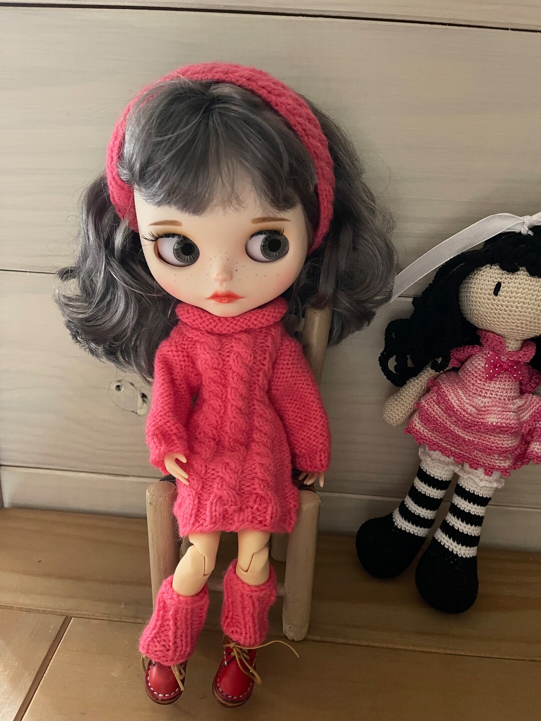 Tutorial/modello ai ferri per bambole Blythe da 30 cm, vestito