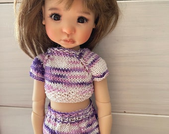 Tutorial/knitting pattern for Corolle dolls, Tween de Meadow, Paola reina, Little darling 33 cm skirt and top