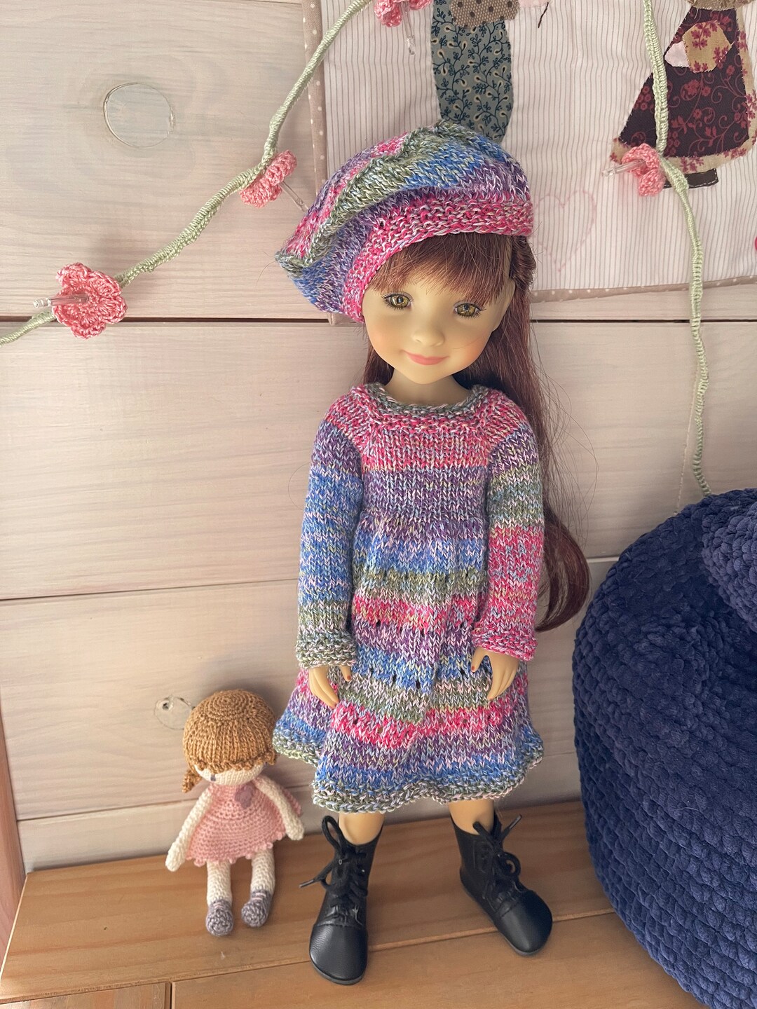 Tutorial/knitting Pattern Ruby Red Fashions Doll 36 Cm, French and ...