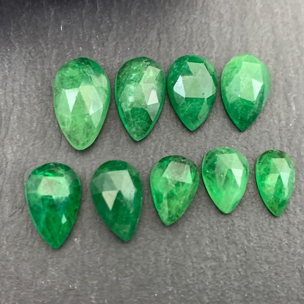 Rare Faceted Green Tsavorite Cabochon/ Select Your Cabochon