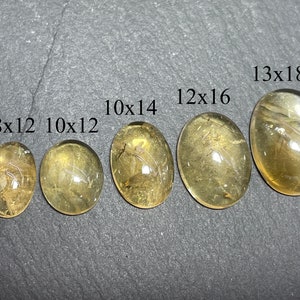 Citrine oval cabochons - Calibrated cabochons
