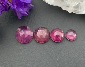 Faceted pink Sapphire Round 6mm,7mm,8mm,9mm Cabochon