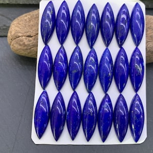 Lapis Lazuli marquise  8x25mm cabochon - Calibrated cabochons