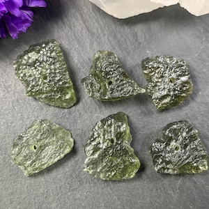 Rough Moldavite beads- Moldavite - Select Your Moldavite
