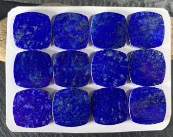 Flat Lapis Lazuli Square 18x18mm Cabochon