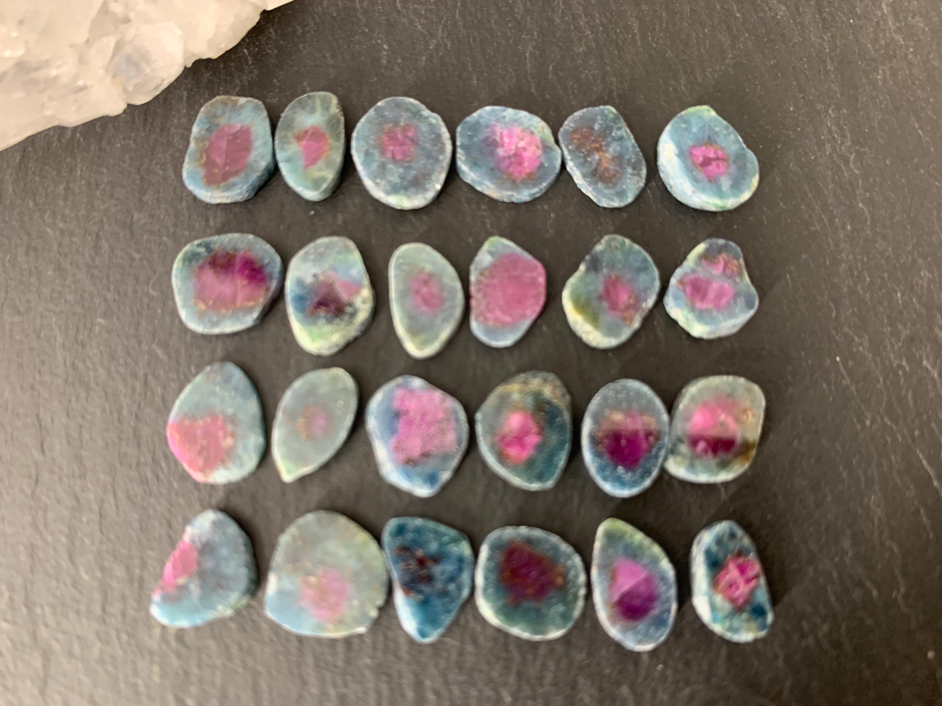 Watermelon Ruby 9-10mm long slice/W279