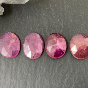 Faceted Sapphire oval 8x10mm cabochon. Second quality cabochon