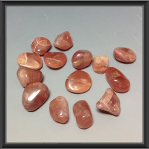 Rhodochrosite tumbled/ not drilled