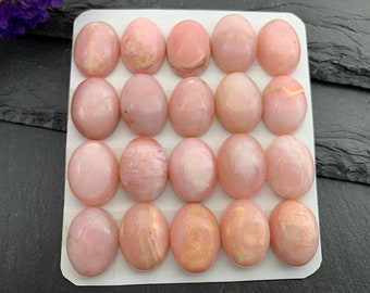 Pink Opal Oval 12x16mm cabochon