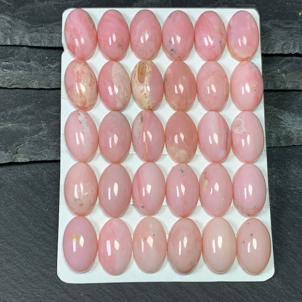 Pink Opal Oval 10x16mm cabochon