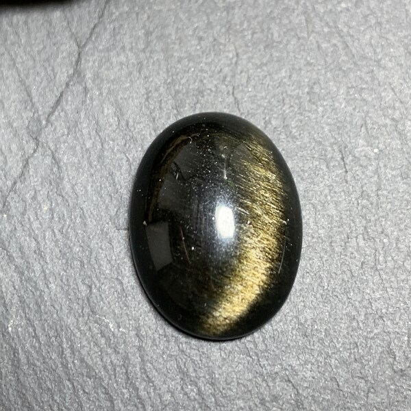 Gold Obsidian Oval 15x20mm cabochon | Calibrated Cabochons
