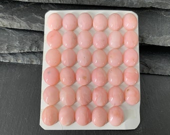 Pink Opal Oval 10x12mm cabochon