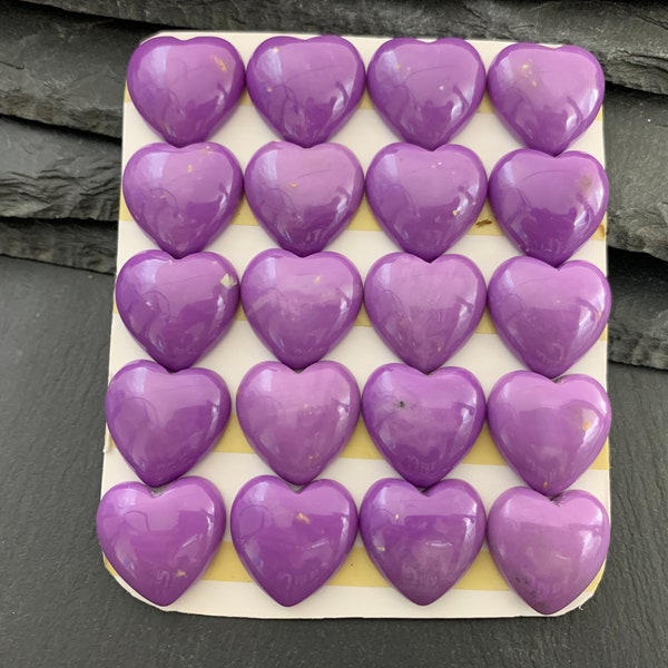 Phosphosiderite heart 19x20mm cabochon | Calibrated Cabochons