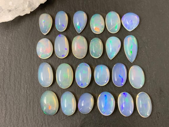 Ethiopian Opal 10-15mm long cabochon *