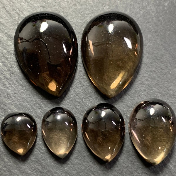 Smokey Quartz Pear cabochon