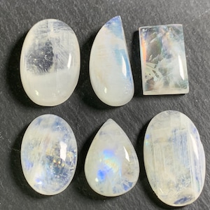 Rainbow Moonstone Cabochon/ select your piece