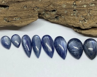 Kyanite pear cabochon
