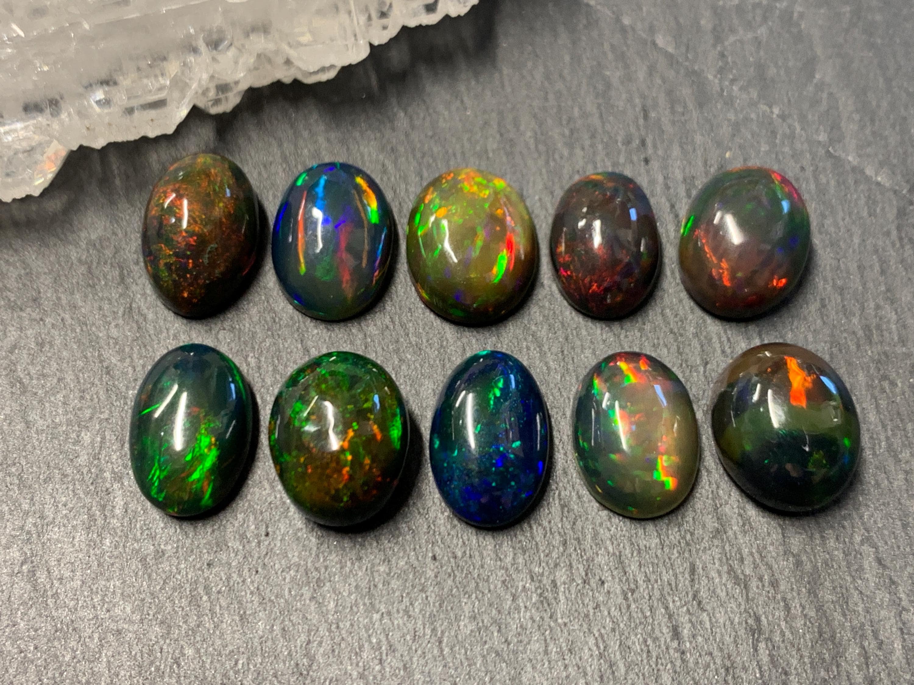 Black Opal Cabochon 11 Mm - Etsy