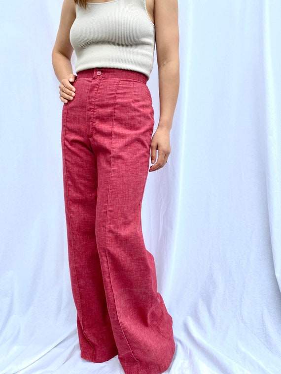 1970’s - High-Waisted Flares - XS/SMALL - image 3