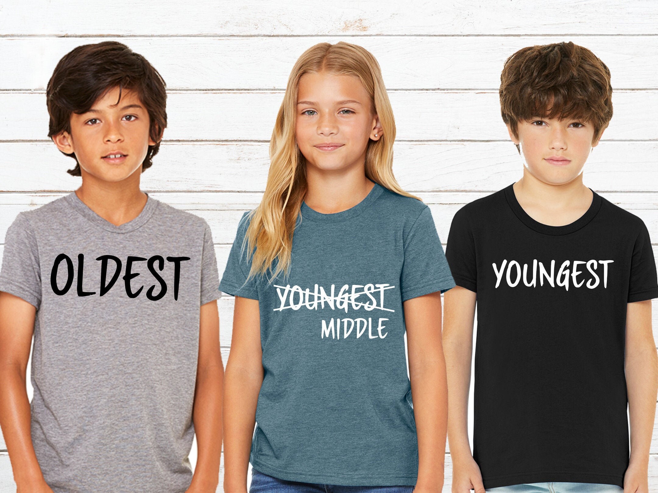 oldest middle and youngest shirts