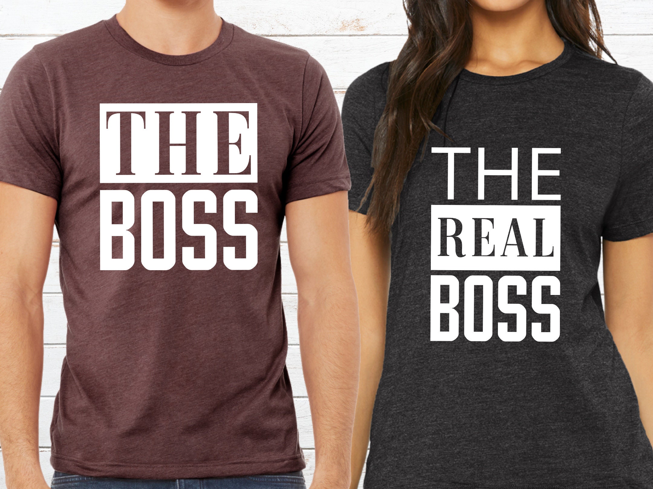 Matching Family Shirts The Boss Real Boss Boss Baby Actual Etsy