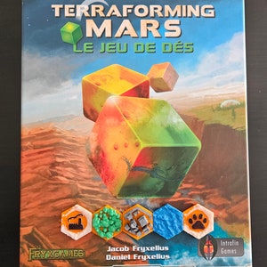 Terraforming board game tile upgrade Mars the dice game