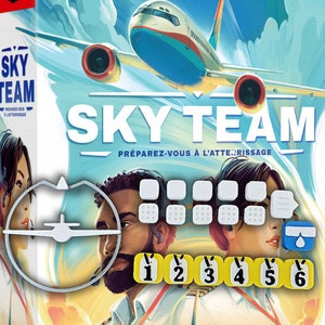 Mise à niveau des jetons du jeu Sky Team Board game