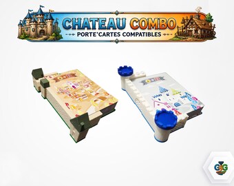 Uppgraderade korthållare för brädspelet Chateau Combo