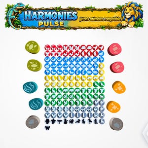 Uppgradering av djurmarkörer för Harmonies "Pulse"-brädspel