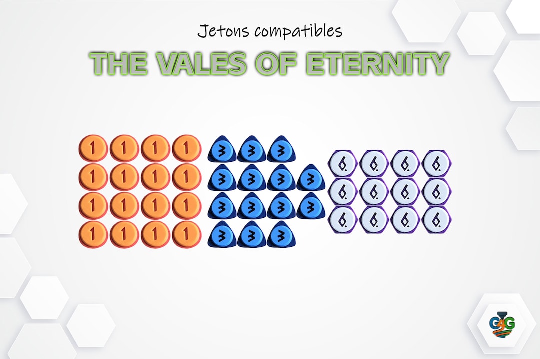 Point Tokens From the Vale of Eternity Tokens Board Game - Etsy