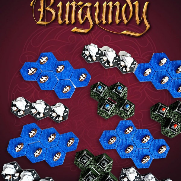 Upgrading the tiles of the Burgundy Castles board game