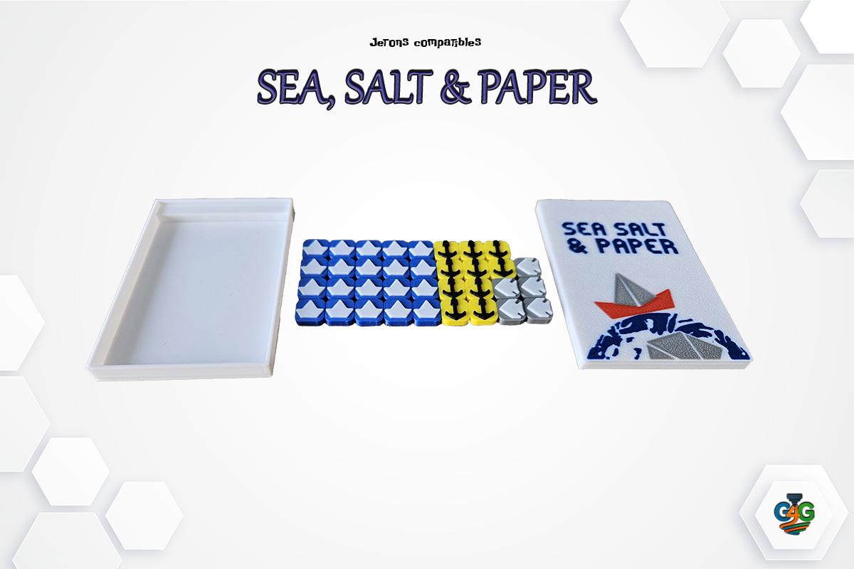 Jeu De Cartes Sea Salt & Paper EXTRA SALT - Version Anglaise, Jeu De Stratégie Pour 2 Joueurs Et Plus