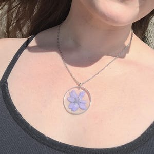 Purple Flower Necklace