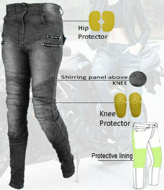 Biker panel deals jeans