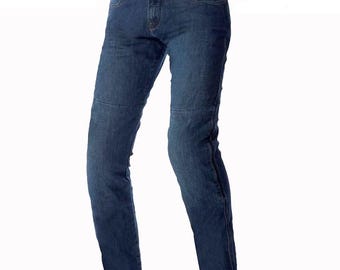 Mens Motorcycle Jeans Motorbike Pant Denim Trousers Made with Kevlar CE Armor