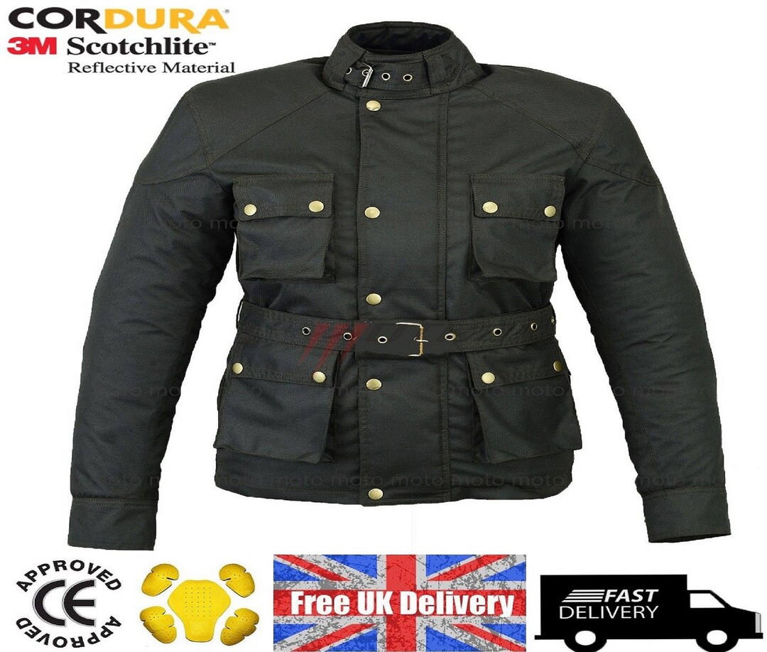 Veste Moto Imperméable Haute Protection Cordura - Taille 3XL, Occasion Très Bon état
