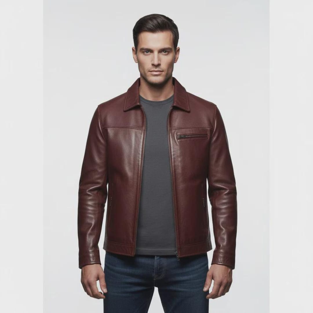 MOTROX Glenwood Mahogany Leather Driving Jacket – Premium Full