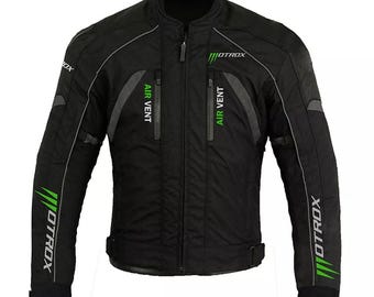 Nueva chaqueta de moto impermeable de tela Cordura para hombre, con certificación CE del Reino Unido.