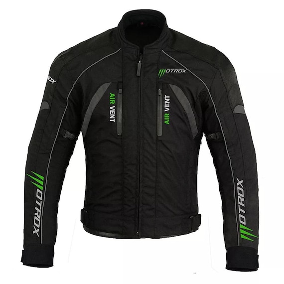 Motorrad-Sommerjacke In Schwarz, Gr. XL – Mit CE-Protektoren, Winddicht & Atmungsaktiv, Ideal Für Touring & Enduro