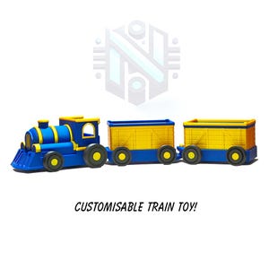Custom 3D Printed Train Fidget Toy – Sensory Play, Personalized Gift