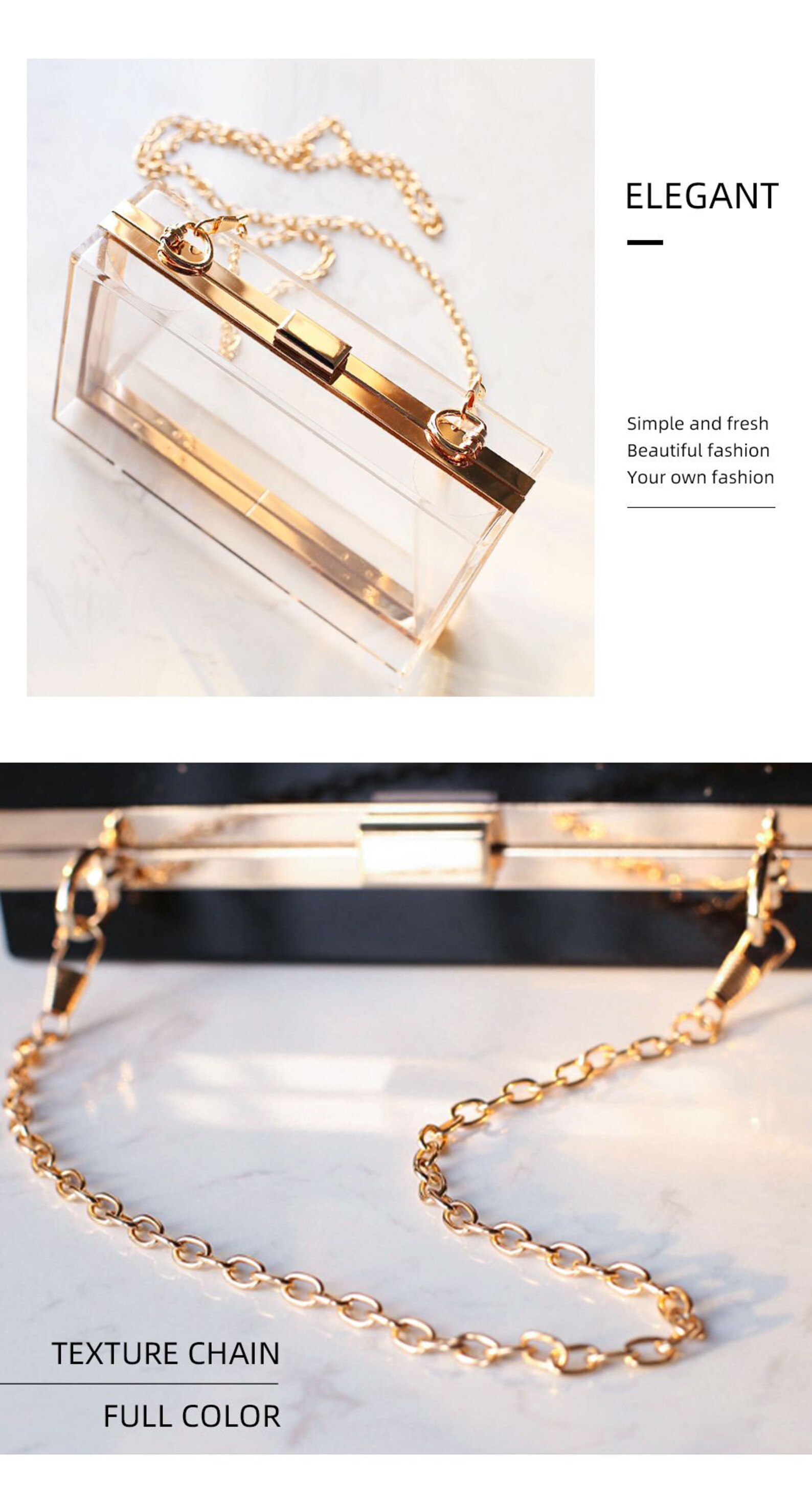 Personalized Acrylic Clutch Purse Custom Acrylic Clutch Etsy