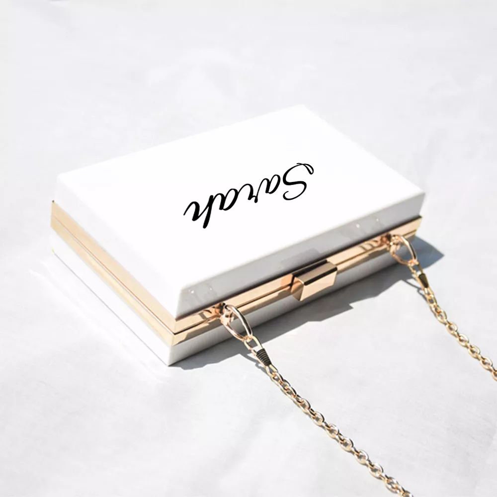 Personalized Acrylic Clutch Purse Custom Acrylic Clutch Etsy