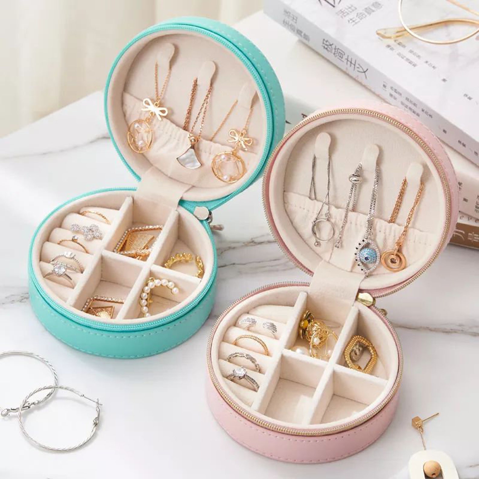 Personalised Name Jewelry Box Custom Name Leather Jewelry Etsy