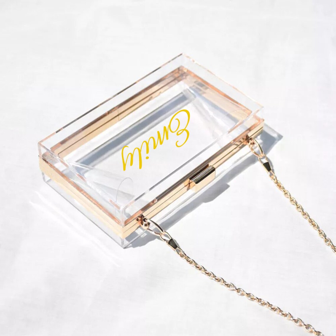 Personalized Acrylic Clutch Purse Custom Acrylic Clutch Etsy